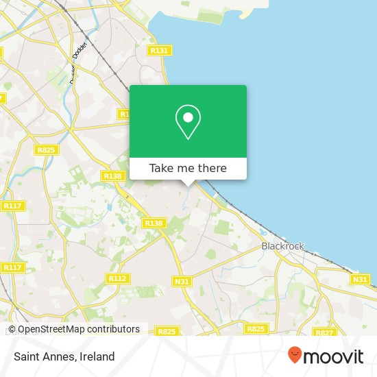 Saint Annes map
