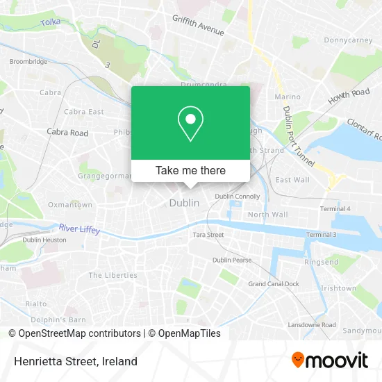 Henrietta Street map