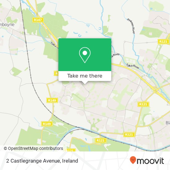 2 Castlegrange Avenue map