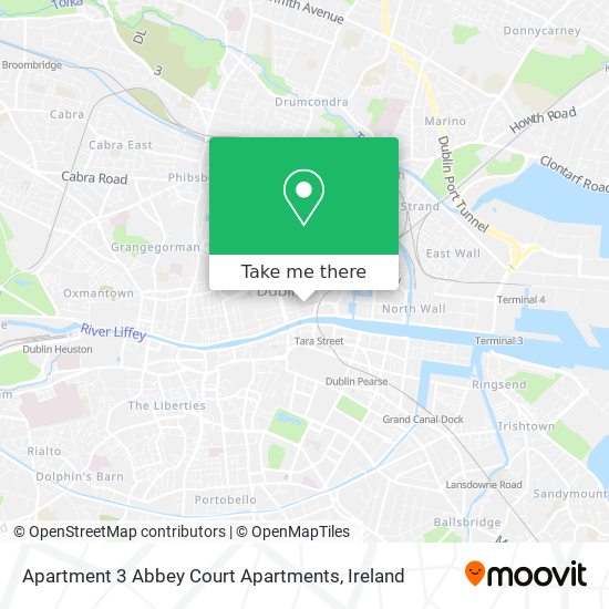 Apartment 3 Abbey Court Apartments map