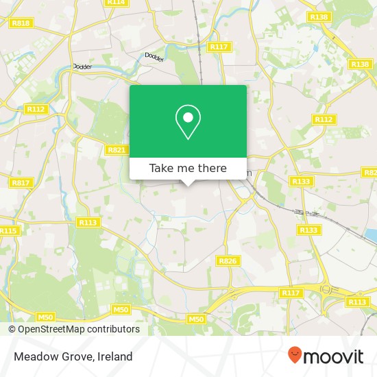 Meadow Grove map