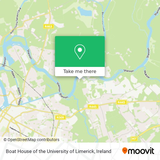 Boat House of the University of Limerick map