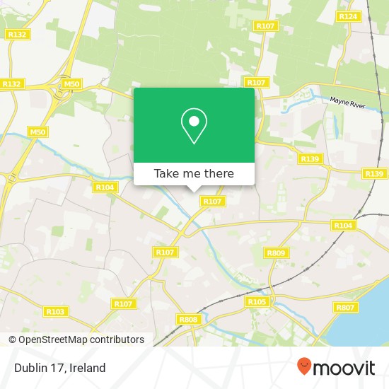 Dublin 17 map