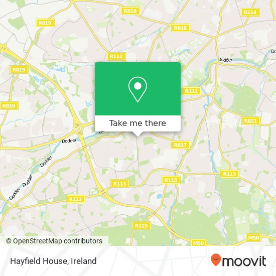 Hayfield House map
