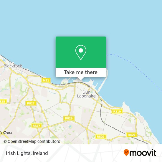 Irish Lights map