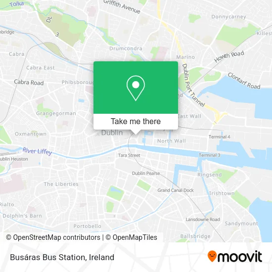 Busáras Bus Station map