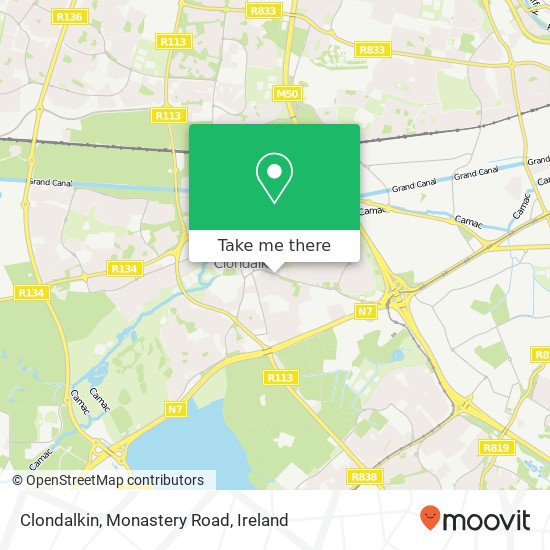 Clondalkin, Monastery Road plan