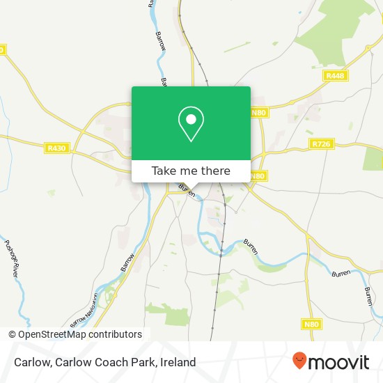 Carlow, Carlow Coach Park map