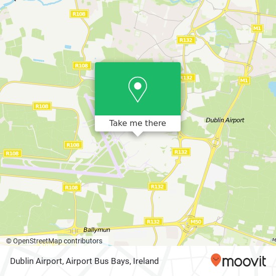 Dublin Airport, Airport Bus Bays map