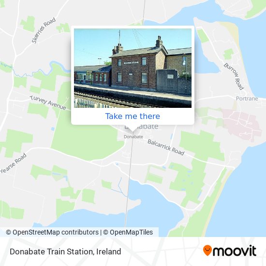 Donabate Train Station map