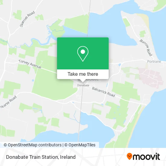Donabate Train Station map