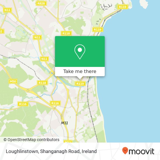 Loughlinstown, Shanganagh Road map