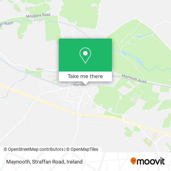 Maynooth, Straffan Road map