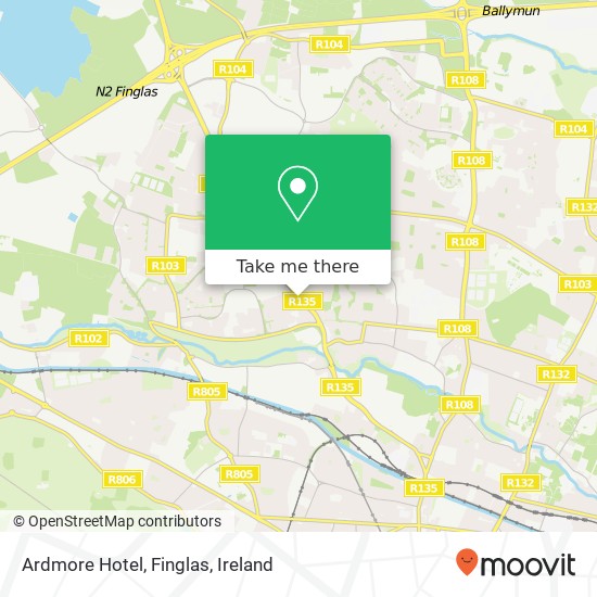 Ardmore Hotel, Finglas map
