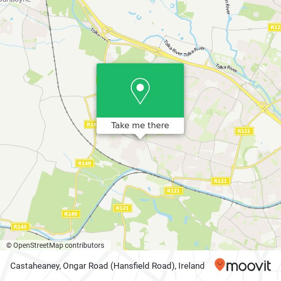 Castaheaney, Ongar Road (Hansfield Road) map