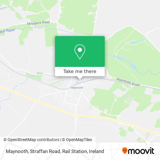 Maynooth, Straffan Road, Rail Station map