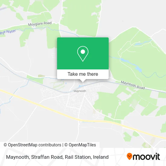 Maynooth, Straffan Road, Rail Station map