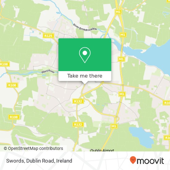 Swords, Dublin Road map