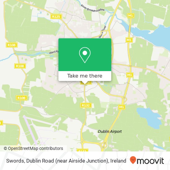 Swords, Dublin Road (near Airside Junction) map