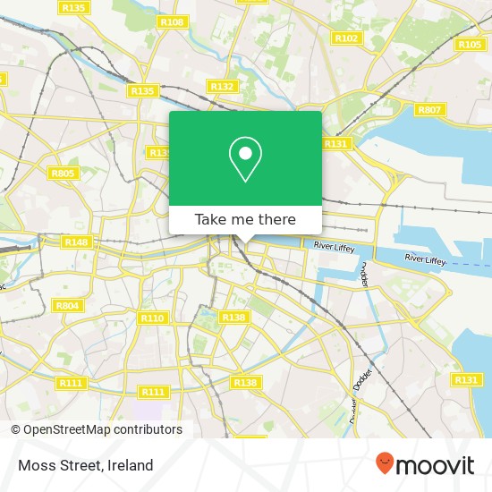Moss Street map