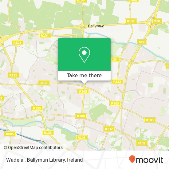 Wadelai, Ballymun Library map