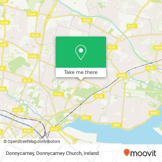 Donnycarney, Donnycarney Church map