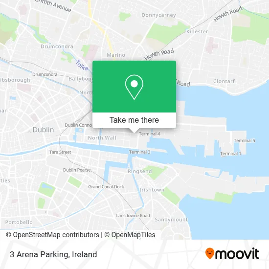3 Arena Parking map
