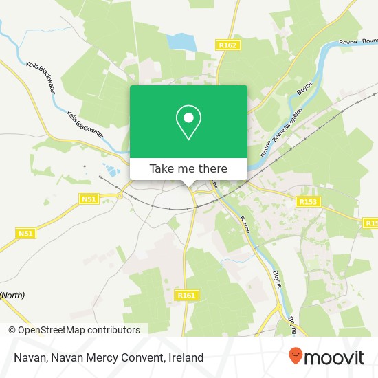 Navan, Navan Mercy Convent map