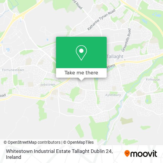 Whitestown Industrial Estate Tallaght Dublin 24 map