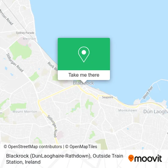 Blackrock (DunLaoghaire-Rathdown), Outside Train Station map