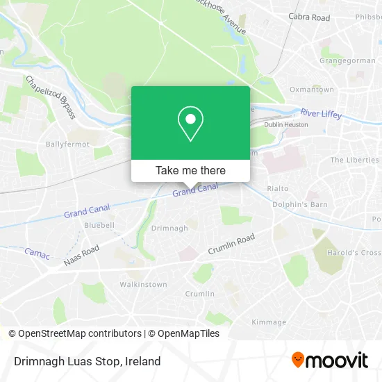 Drimnagh Luas Stop map