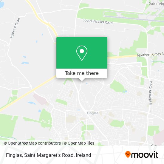 Finglas, Saint Margaret's Road map