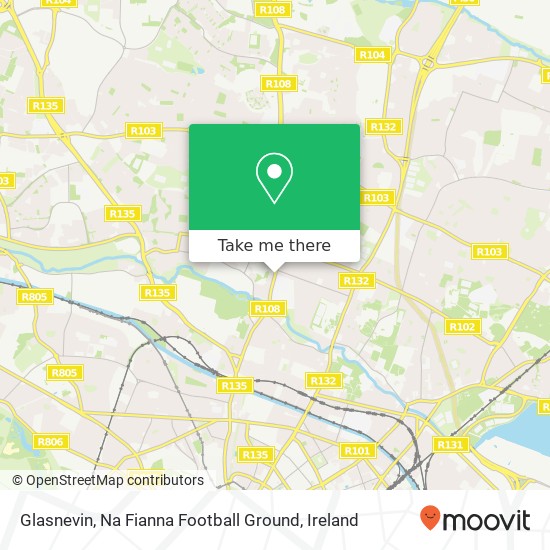 Glasnevin, Na Fianna Football Ground map