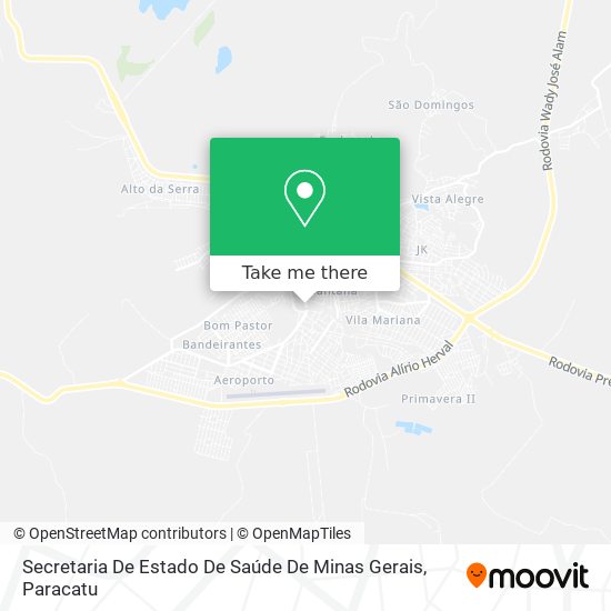Secretaria De Estado De Saúde De Minas Gerais map