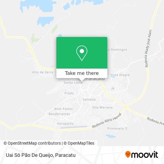 Uai Sô Pão De Queijo map