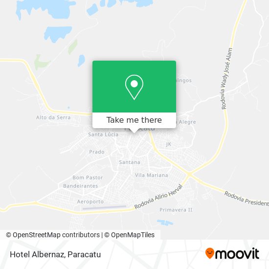 Mapa Hotel Albernaz