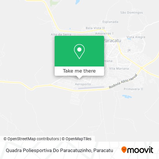 Quadra Poliesportiva Do Paracatuzinho map