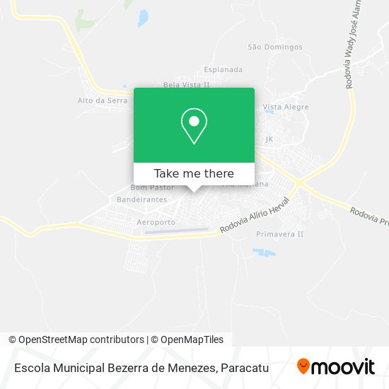 Mapa Escola Municipal Bezerra de Menezes