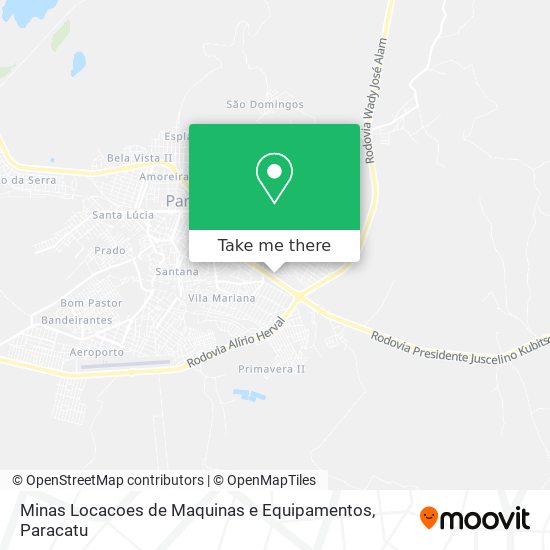 Minas Locacoes de Maquinas e Equipamentos map