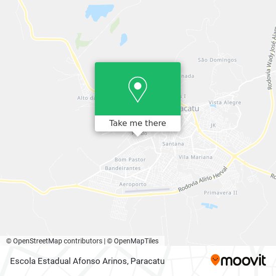 Mapa Escola Estadual Afonso Arinos