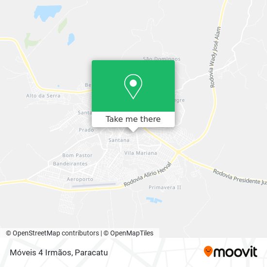 Móveis 4 Irmãos map
