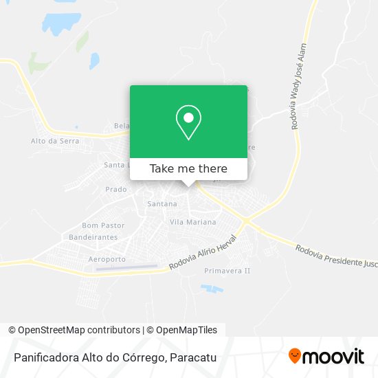 Panificadora Alto do Córrego map