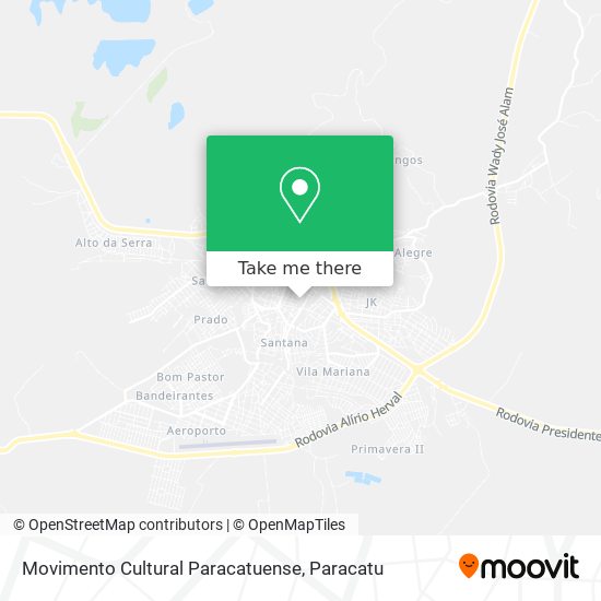 Movimento Cultural Paracatuense map