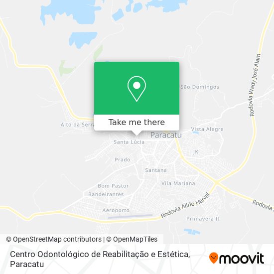 Mapa Centro Odontológico de Reabilitação e Estética