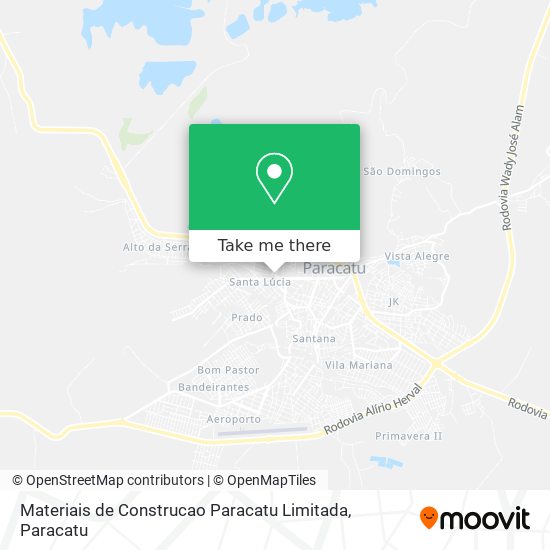 Materiais de Construcao Paracatu Limitada map