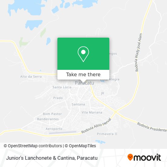 Mapa Junior's Lanchonete & Cantina