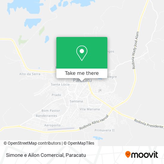 Simone e Ailon Comercial map