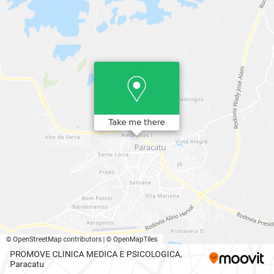 Mapa PROMOVE CLINICA MEDICA E PSICOLOGICA