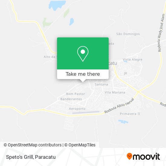 Speto's Grill map