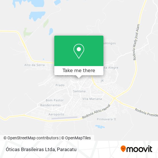 Mapa Óticas Brasileiras Ltda